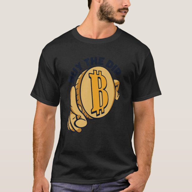 Camiseta Buy The Dip Crypto Currency Blockchain Bitcoin (Frente)