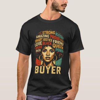 Camiseta Buyer Black History Month Powerful Black Pride Art