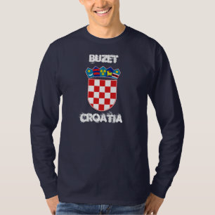 Camiseta Buzet, Croácia com casaco de armas
