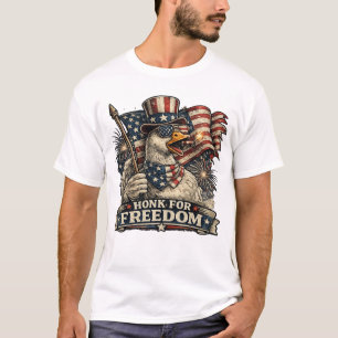 Camiseta Buzine pela Liberdade Ganso Patriótico América 250