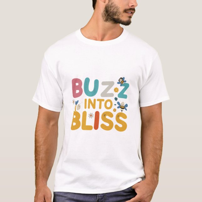 Camiseta Buzz Em Bliss Honeybee Harmony Tee" (Frente)
