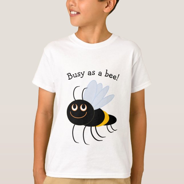 Camiseta BuzzAboutBees Ocupado como T-shirt de uma criança  (Frente)