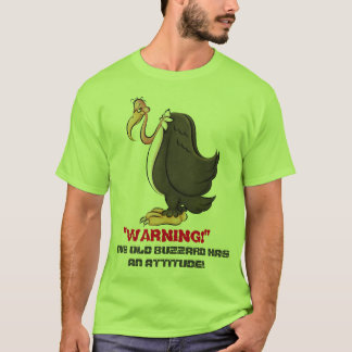 Camiseta Buzzard velho com t-shirt da atitude