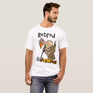 Camiseta Buzzard velho engraçado que joga desenhos animados