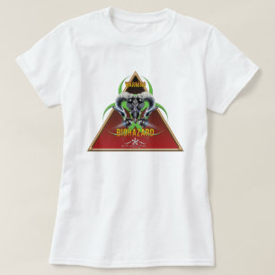 CAMISETA BW! ADVERTÊNCIA BIOHAZARD! CAVEIRA