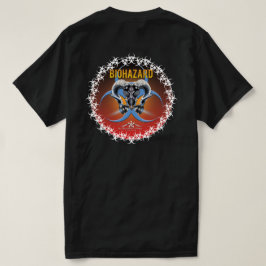 CAMISETA BW! ADVERTÊNCIA BIOHAZARD! CAVEIRA