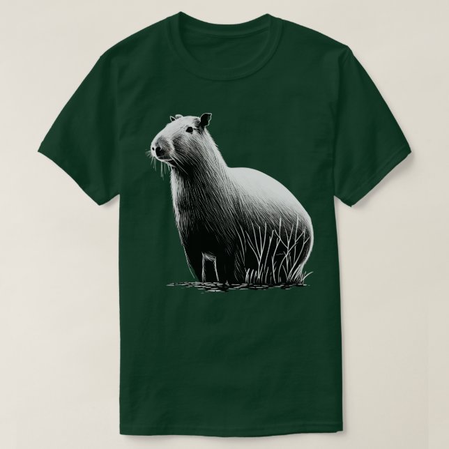 Camiseta BW Capybara 1 (Frente do Design)