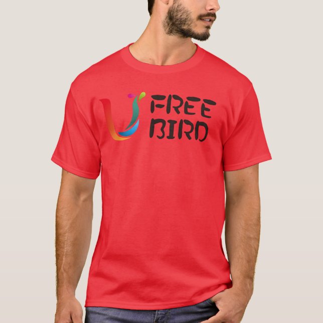 Camiseta BW DesignFree bird vintage (Frente)
