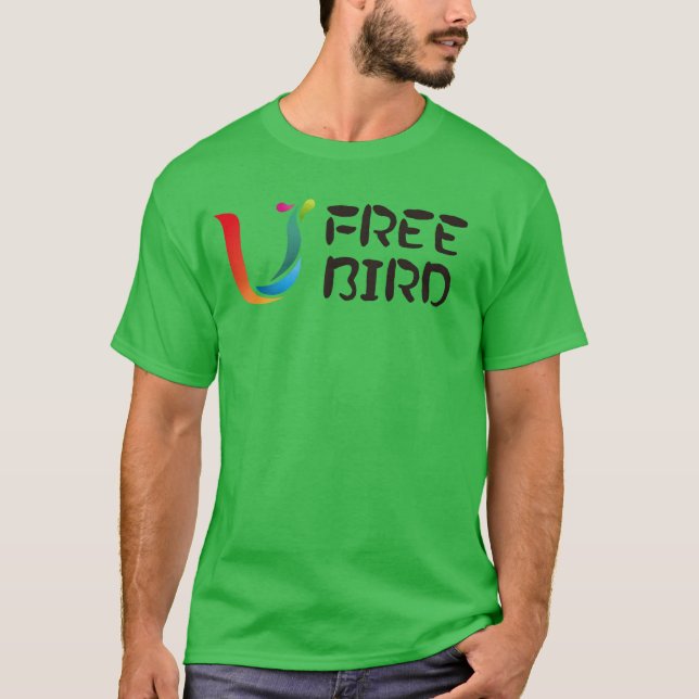Camiseta BW DesignPássaro livre (Frente)