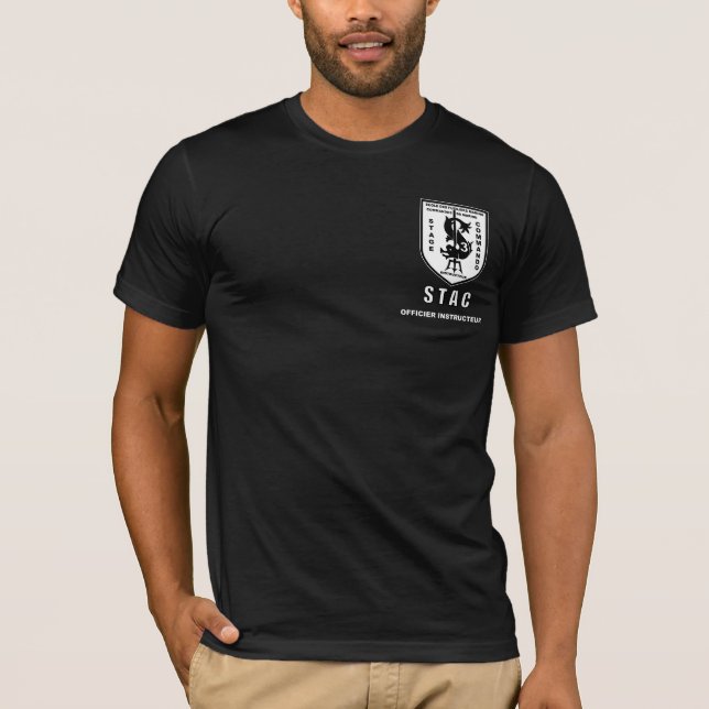 Camiseta Bw DIANTEIRO de STAC, OFFICIER INSTRUCTEUR (Frente)