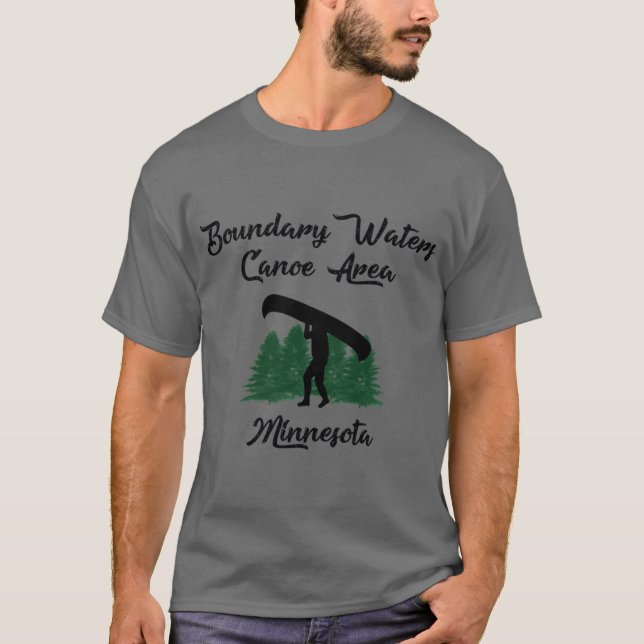 Camiseta BWCA Boundary Waters Canoe Area Minnesota Design (Frente)