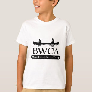 Camiseta BWCA / Campo de canoa de peixe de Hike