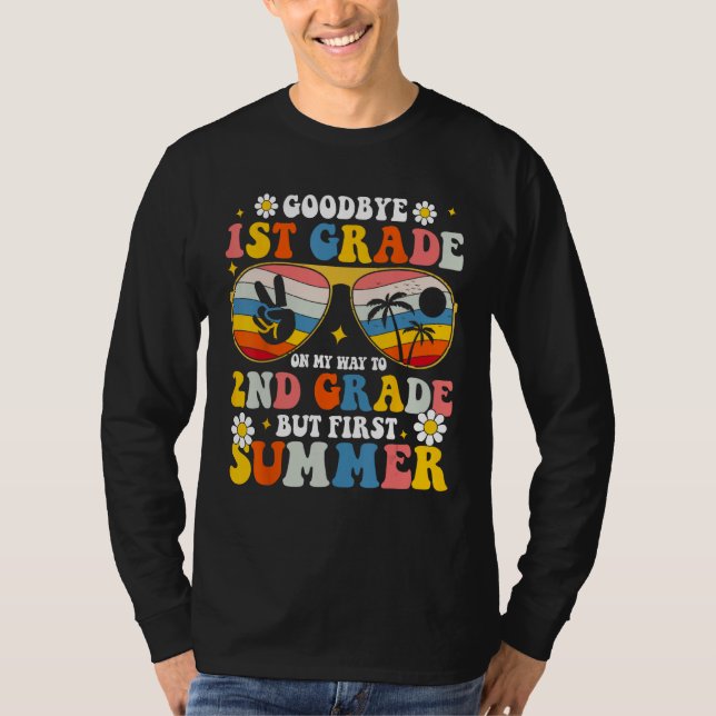 Camiseta Bye bye first 1st grade hello summer last day of s (Frente)