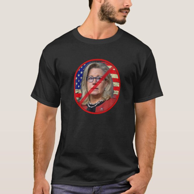 Camiseta Bye Bye Liz Cheney   1 (Frente)