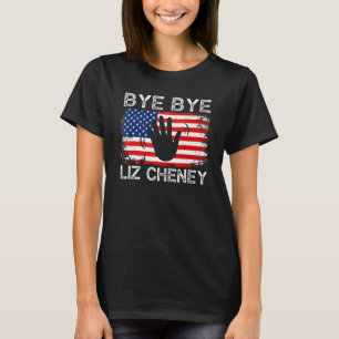 Camiseta Bye Bye Liz Cheney Vintage bandeira dos EUA