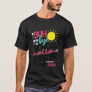 Camiseta Bye Bye School Hello Conselheiro de Verão de servi