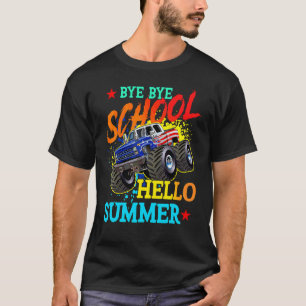 Camiseta Bye School Hello Summer no último dia de escola mo