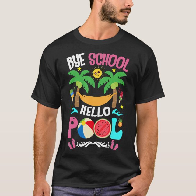 Camiseta Bye School Last Day Of School Summer (Frente)