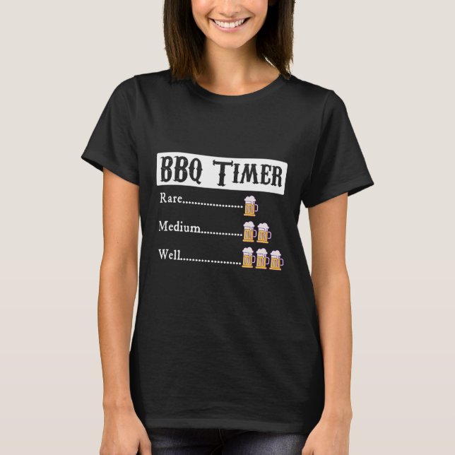 Camiseta Byrbecue de Timer de churrasco (Frente)
