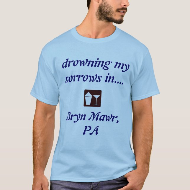 Camiseta Byrn Mawr, PA BEBENDO SHIRT! (Frente)