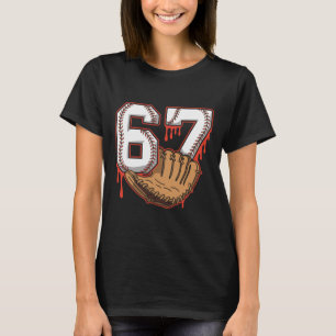 Camiseta Bysebyll 67 Seis Sete Alfa Gíria 6 7 Meme Crianças