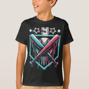 Camiseta Bysebyll Drip Aniversário de 9 anos Meninos Número
