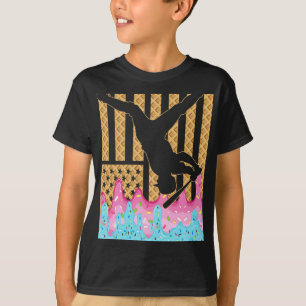 Camiseta Bysebyll Drip Byt Boy Girls Sorvete Derretendo Ame