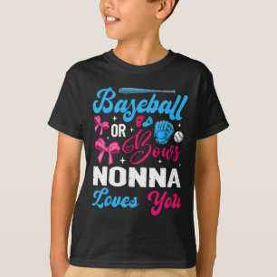 Camiseta Bysebyll Or Bows Nonna Loves You Revelação do Sexo