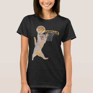 Camiseta Bysketbyll Cat Jump Shot