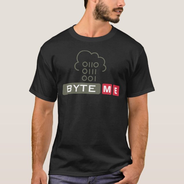 CAMISETA BYTE ME - NERD DE PROGRAMAÇÃO (Frente)
