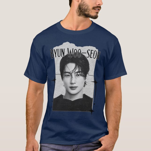 Camiseta Byun Wooseok Kpop Solo Artist Scrapbook Collage Co (Frente)