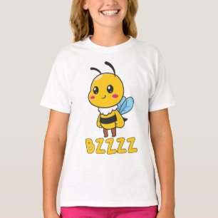 Camiseta BZZZ Abelhas para Crianças em Cuta para Crianças -