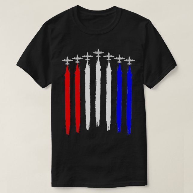 Camiseta C130 Hércules, Aeronave Militar Red White (Frente do Design)