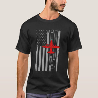 Camiseta C130 Hércules, Avião de Naufrágio Americano Flag R