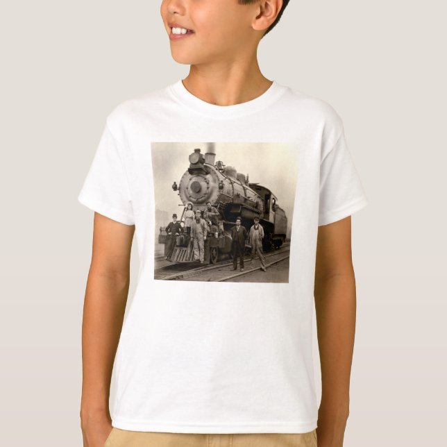Camiseta C. 1905 trem de estrada de ferro (Frente)