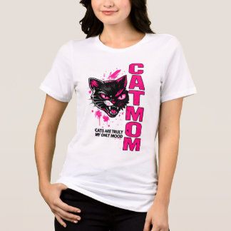 Camiseta C.A.T.M.O.M de Mãe de Gato Fofa