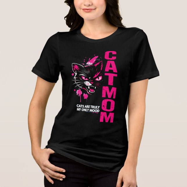 Camiseta C.A.T.M.O.M Mãe de Gato Fofa (Frente)