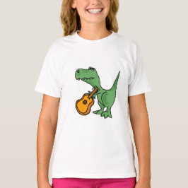 Camiseta C.A.T-Rex que joga o t-shirt da guitarra