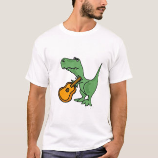 Camiseta C.A.T-Rex que joga o t-shirt da guitarra
