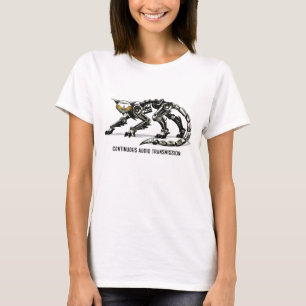 Camiseta C.A.T. Tshirt cabido da boneca das mulheres da
