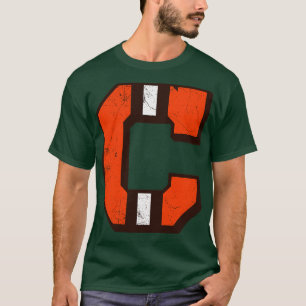 Camiseta C branco vintage