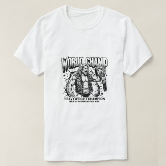 Camiseta C Campeão Mundial de Luta Livre dos Anos 90