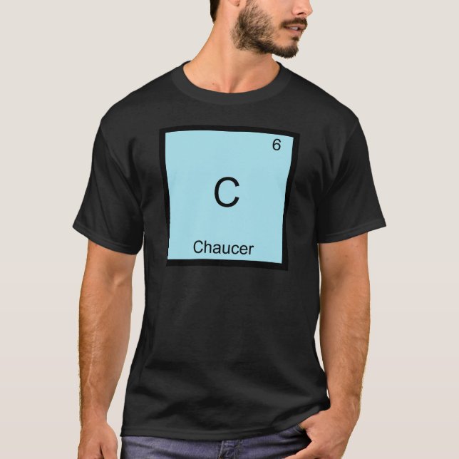 Camiseta C - Chaucer Funny Chemistry Elemento Símbolo T-Shi (Frente)
