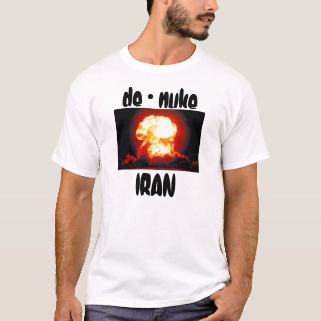 Camiseta c, de - armas nucleares, IRÃ (Frente)