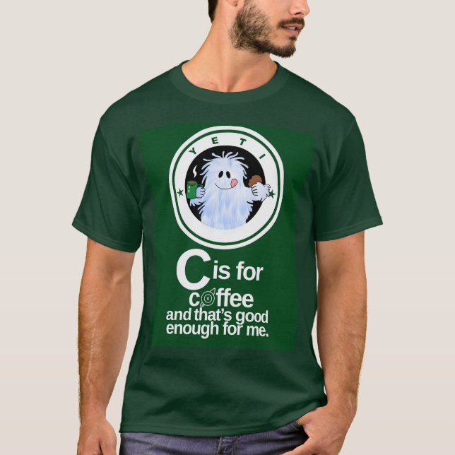 Camiseta C é para Café(Verde) (Frente)
