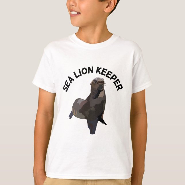 Camiseta C é para California Sealion Keeper (Frente)