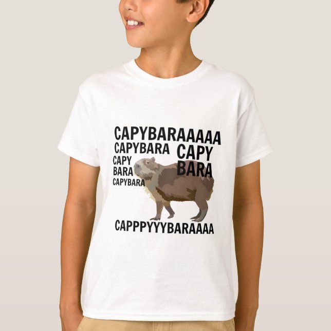 Camiseta C é para Capybara (Frente)