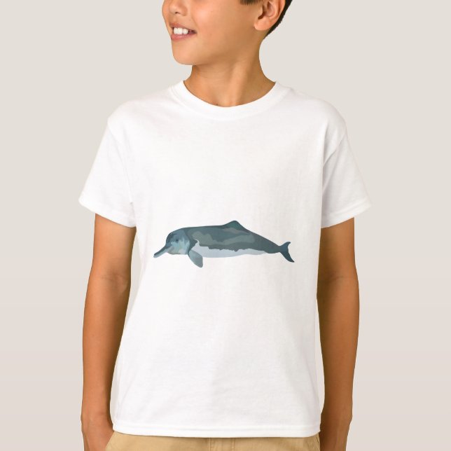 Camiseta C é para o golfinho chinês (Frente)