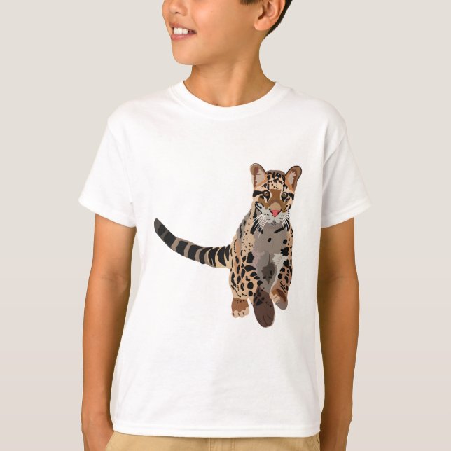 Camiseta C é para o Leopardo Nublado (Frente)