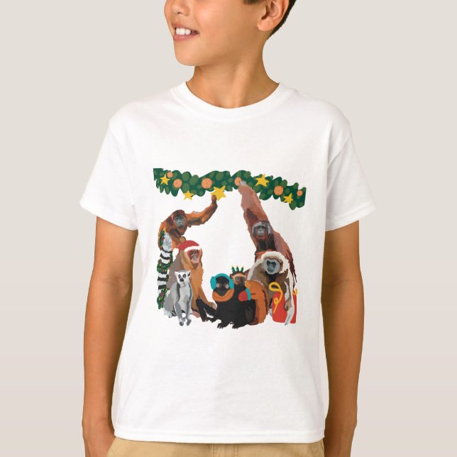 Camiseta C é para o Natal no Zoo (Frente)